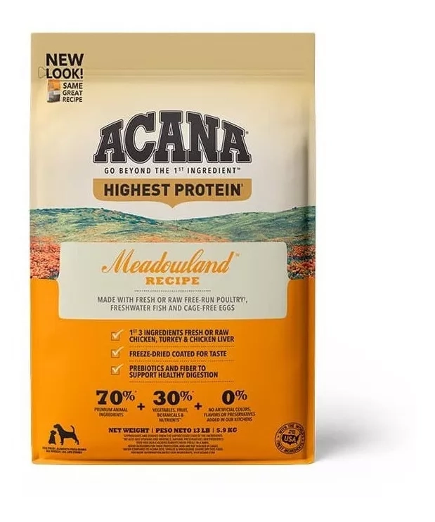 ALIMENTO SECO PERROS ACANA 2 KG MEADOWLAND - 1