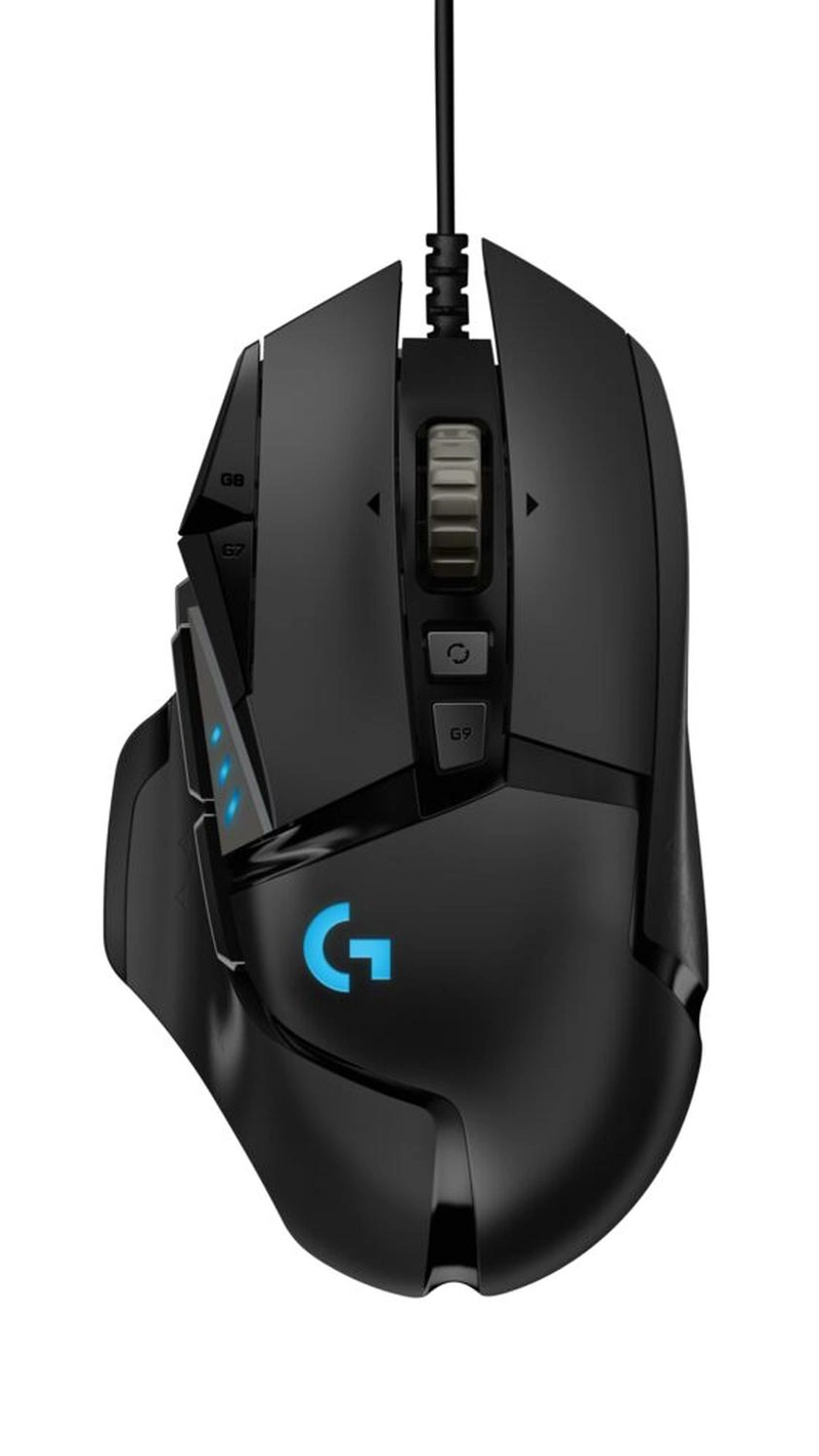 MOUSE LOGITECH MOUSE GAMER G502 HERO 11 BOTONES PROGRAMABLES RGB - 1