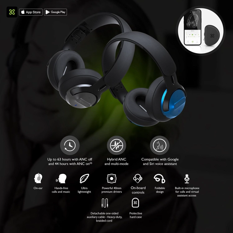 AUDIFONOS KLIP XTREME HIFI CON ANC 63 HRS AUTONOMIA - 7