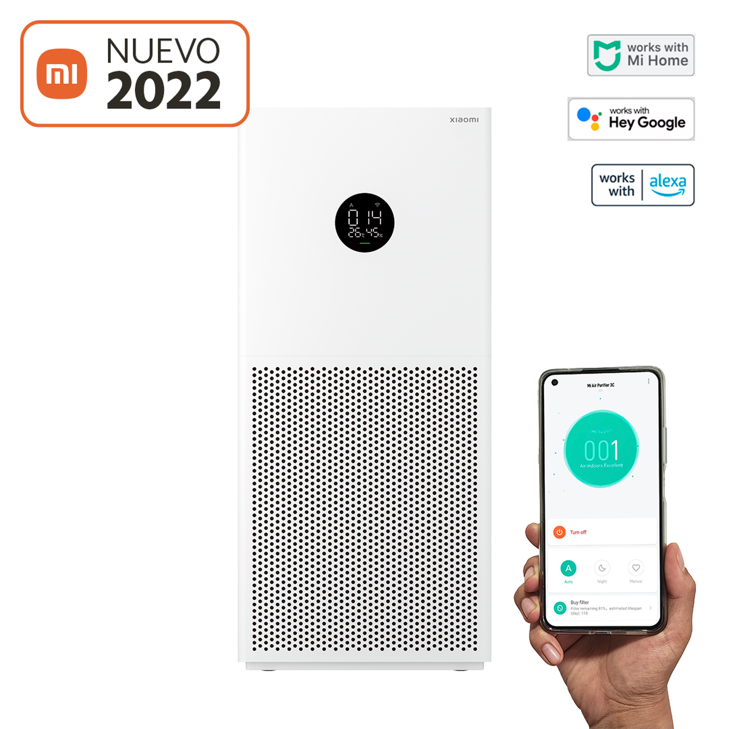 PURIFICADOR DE AIRE XIAOMI SMART AIR PURIFIER 4 LITE EU - 2