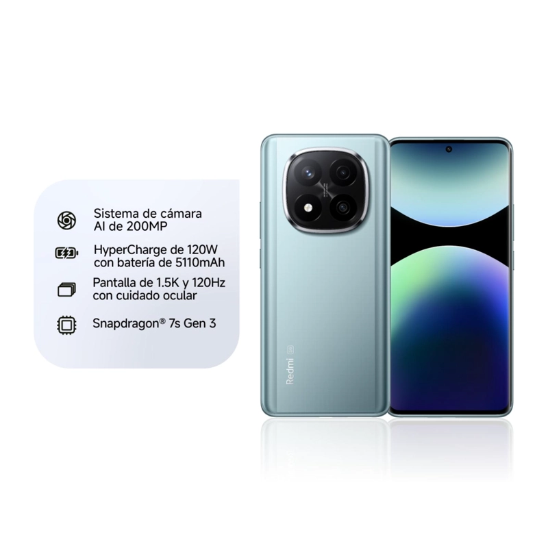 CELULAR REDMI NOTE 14 PRO+ 5G 256 FROST BLUE - 3