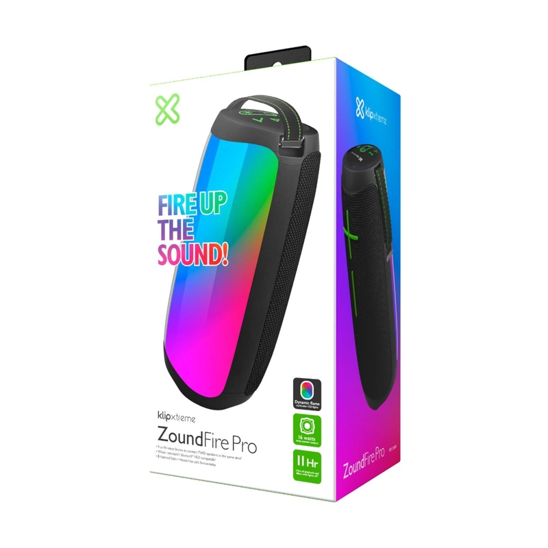 PARLANTE PORTATIL KLIP XTREME ZOUNDFIRE PRO BLUETOOTH KBS-350BK - 8