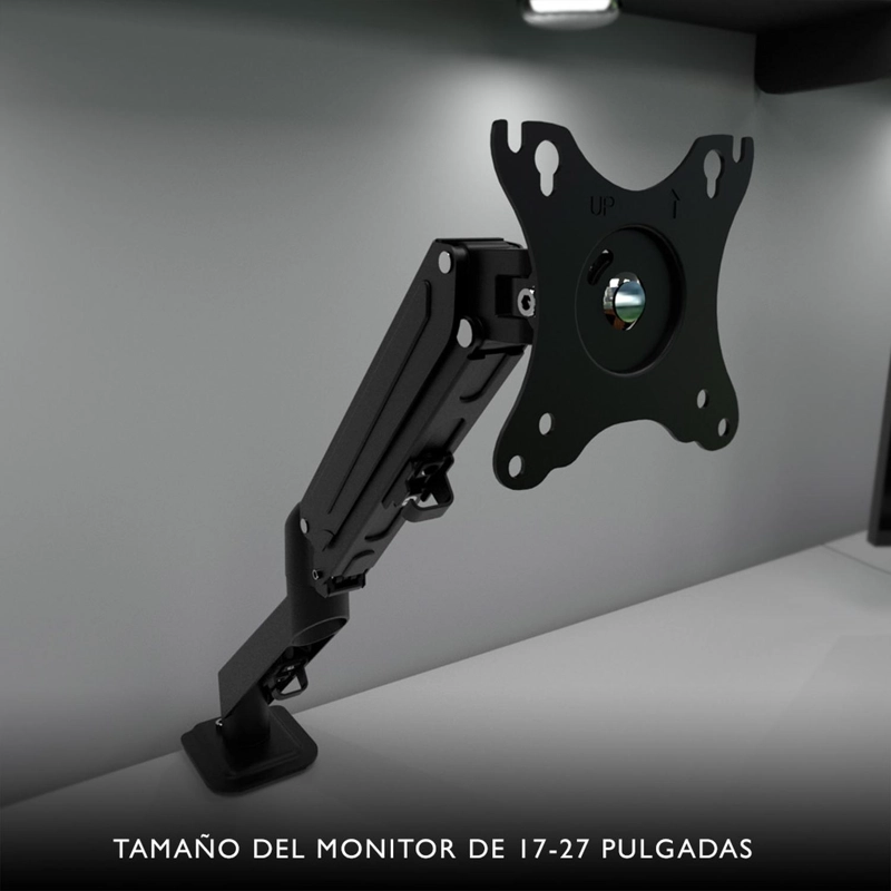 SOPORTE MONITOR KLIP XTREME NEUMATICO 17 A 27 PUL KMM-400 NEGRO - 2