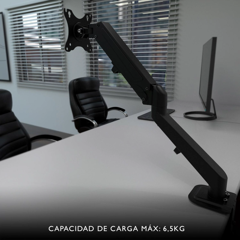 SOPORTE MONITOR KLIP XTREME NEUMATICO 17 A 27 PUL KMM-400 NEGRO - 4