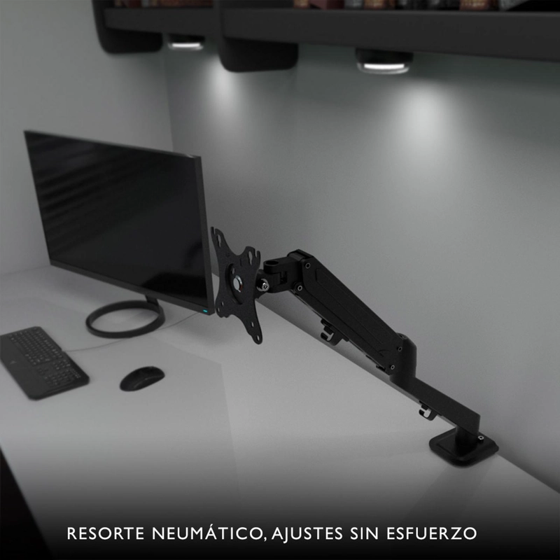 SOPORTE MONITOR KLIP XTREME NEUMATICO 17 A 27 PUL KMM-400 NEGRO - 5
