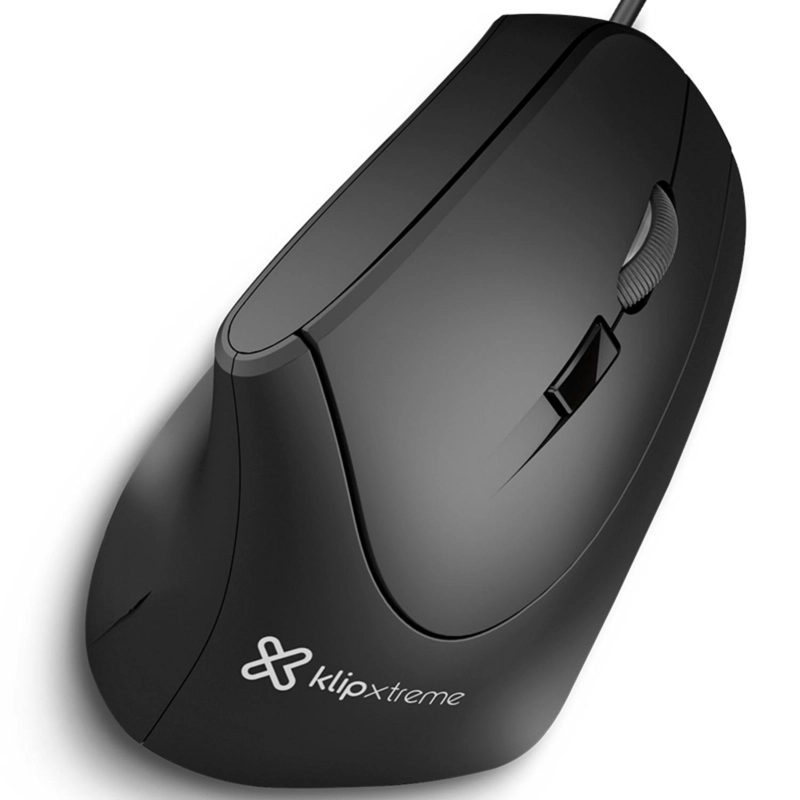 MOUSE VERTICAL KLIP XTREME ALAMBRICO ERGONOMICO KMO-506 - 1