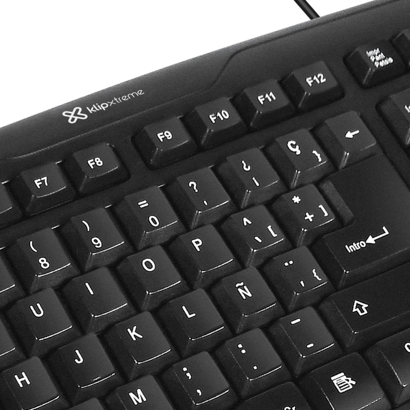 TECLADO USB ESPAÑOL C/PAD NUMERICO KLIPXTREME KKS-050S NEGRO - 2