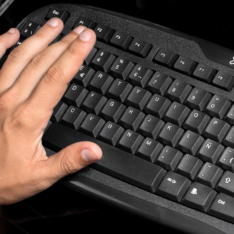 TECLADO USB ESPAÑOL C/PAD NUMERICO KLIPXTREME KKS-050S NEGRO - 3
