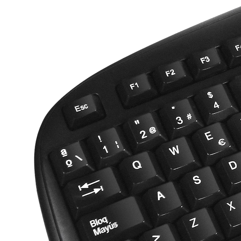 TECLADO USB ESPAÑOL C/PAD NUMERICO KLIPXTREME KKS-050S NEGRO - 4