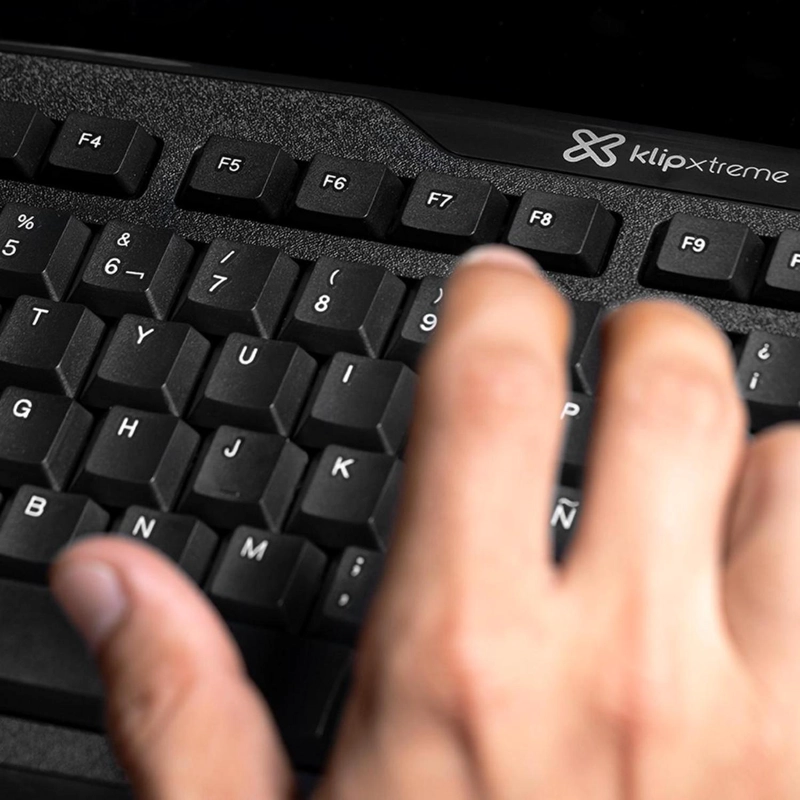 TECLADO USB ESPAÑOL C/PAD NUMERICO KLIPXTREME KKS-050S NEGRO - 7