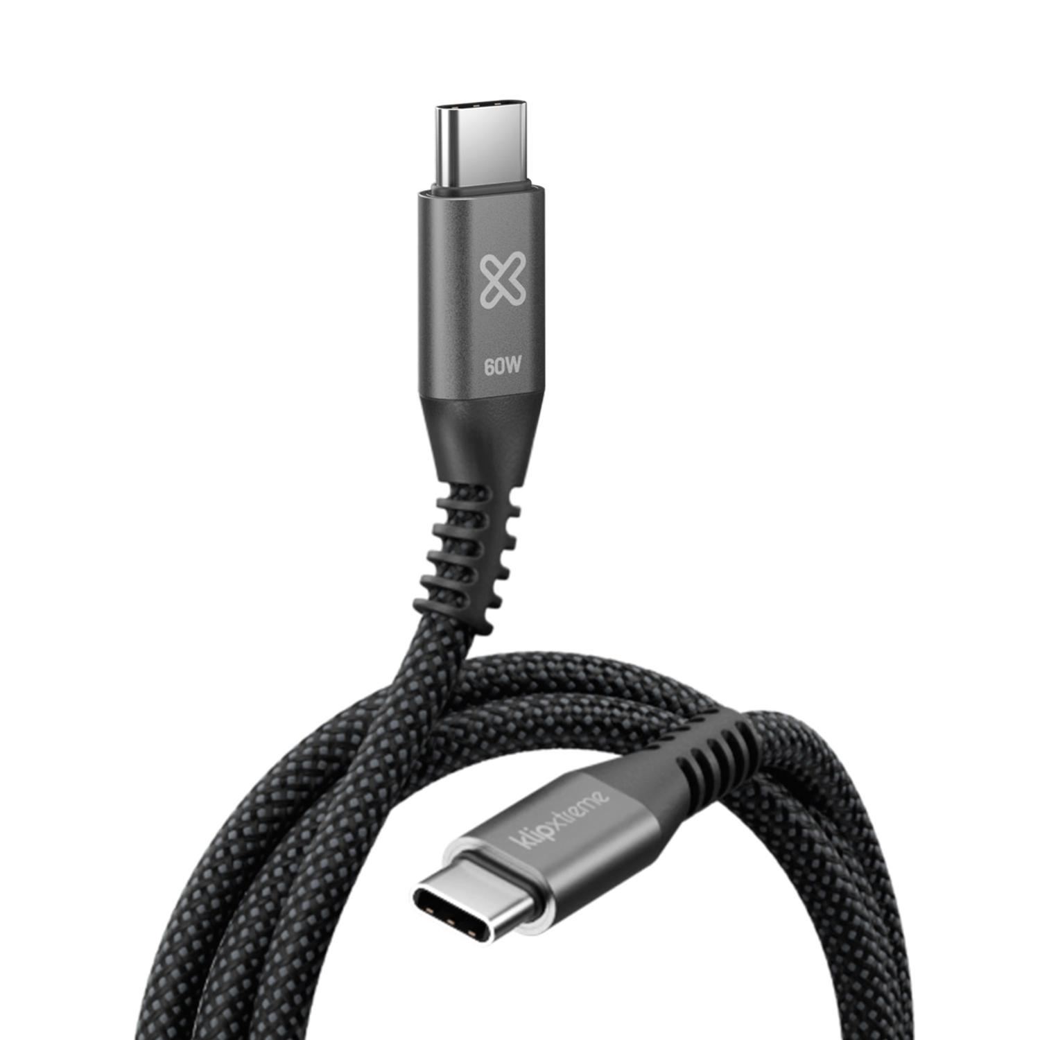 KLIP XTREME CABLE TRENZADO USB-C POWERGO 250 60W 1M - 5