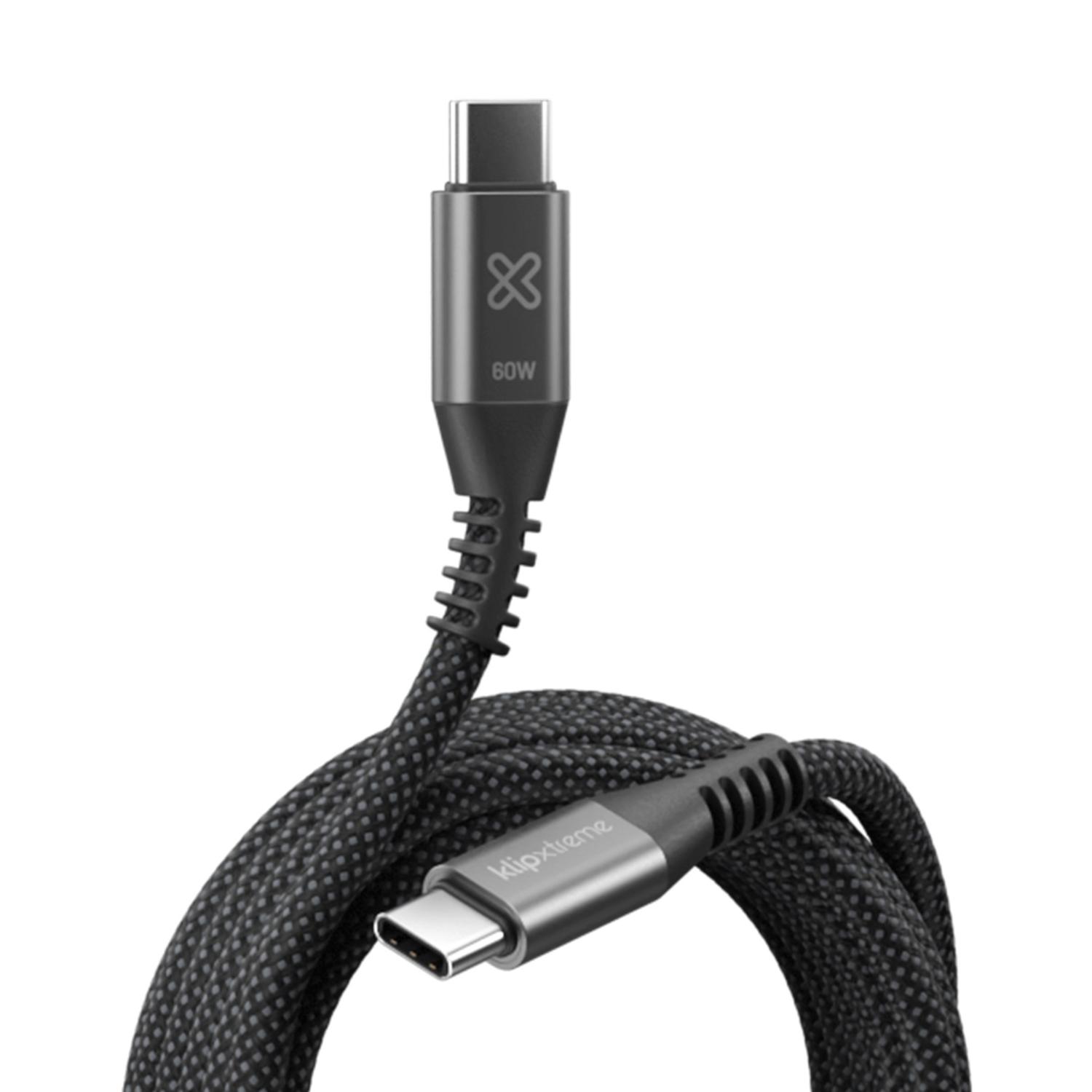 KLIP XTREME CABLE TRENZADO USB-C POWERGO 250 60W 3M - 4