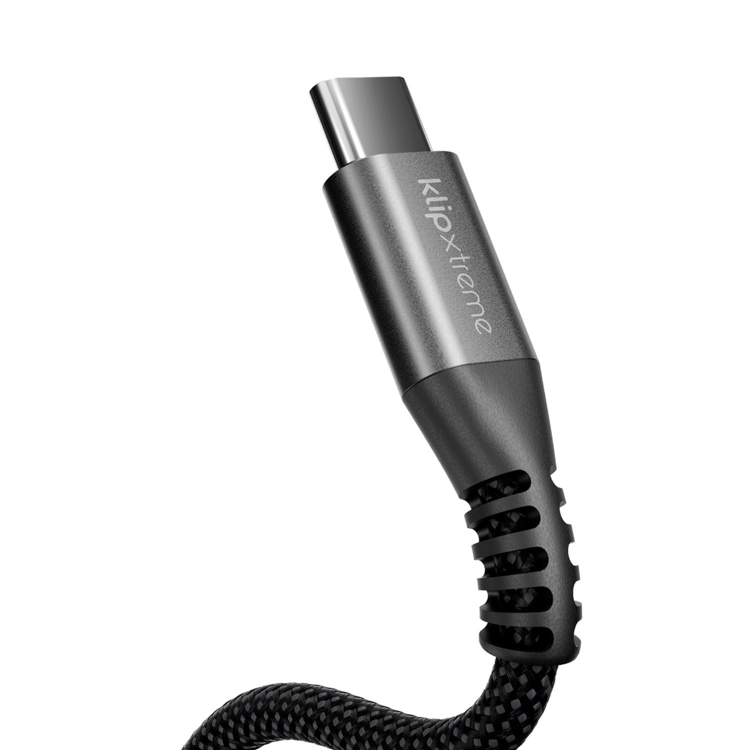 KLIP XTREME CABLE TRENZADO USB-C POWERGO 550 100W 3M - 4
