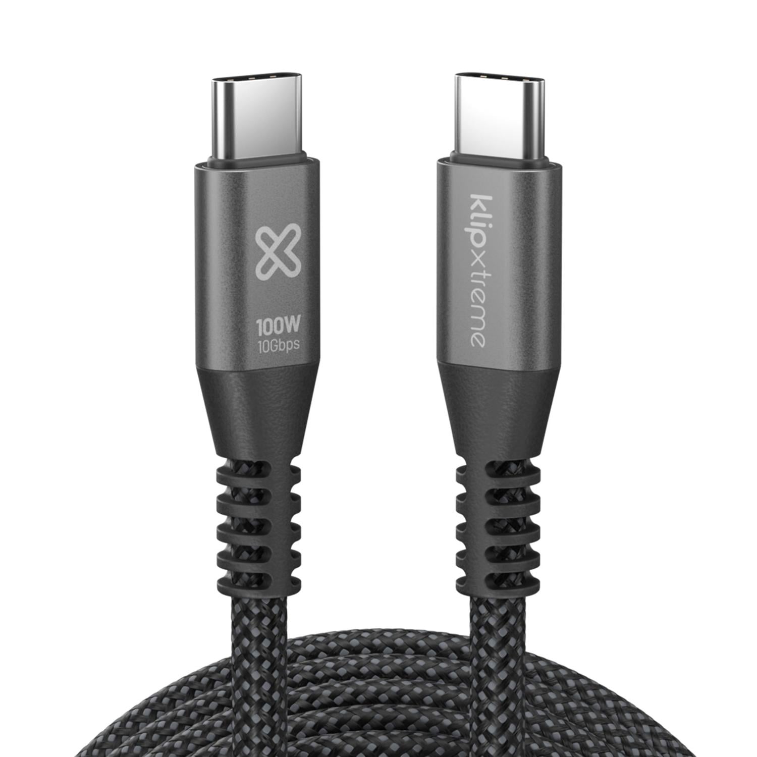 KLIP XTREME CABLE TRENZADO USB-C POWERGO 650 100W 3M 10 GBPS - 3