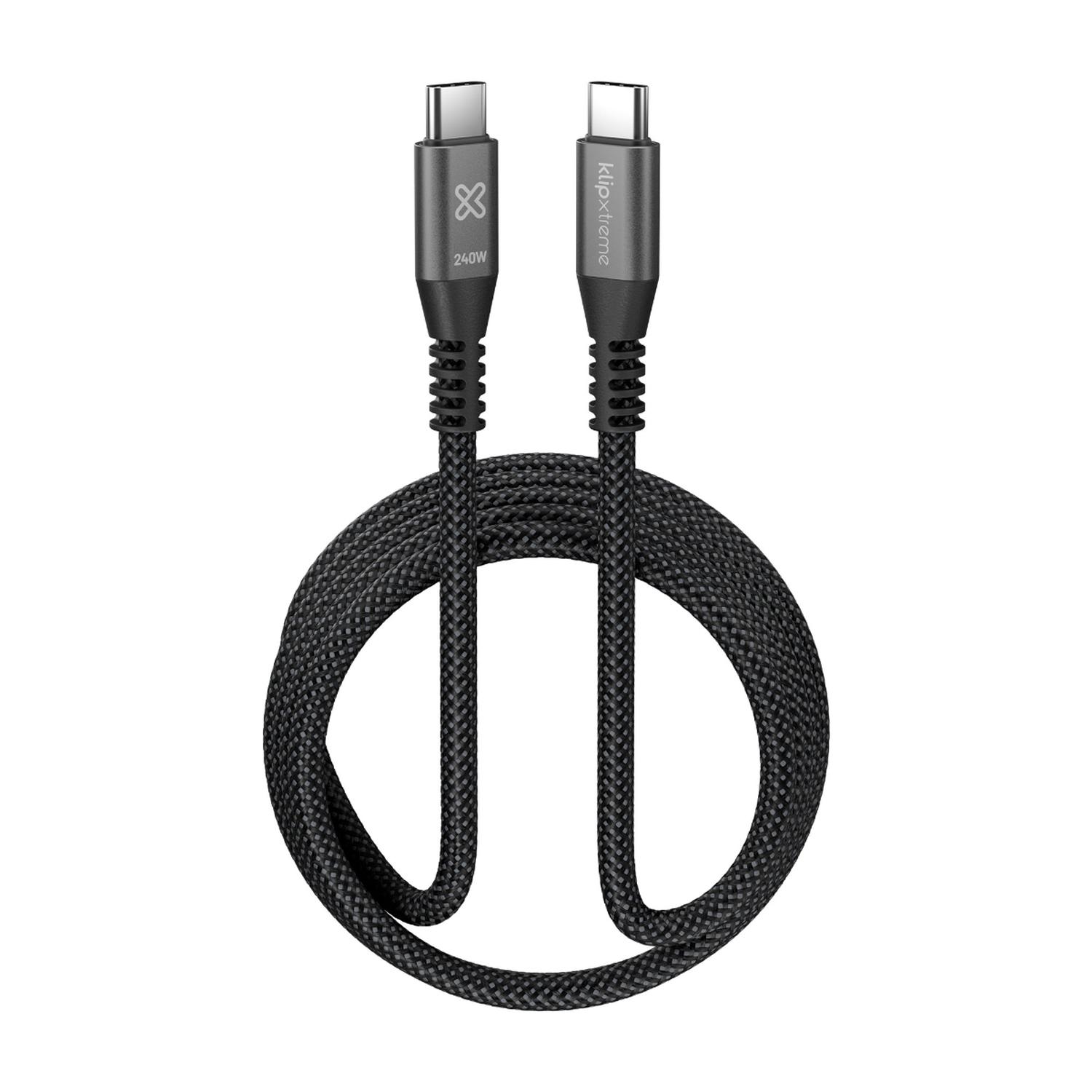 KLIP XTREME CABLE TRENZADO USB-C POWERGO 750 240W 1.8M - 1