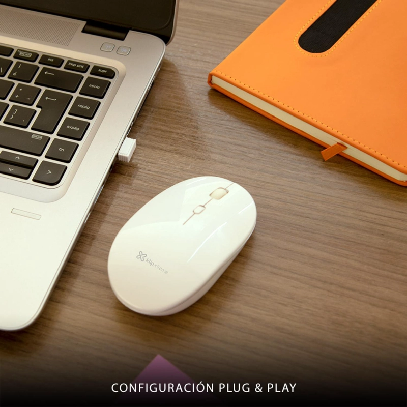 KLIPXTREME MOUSE INALAMBRICO 1600DPI 4 BOT KMW-335WH - 2