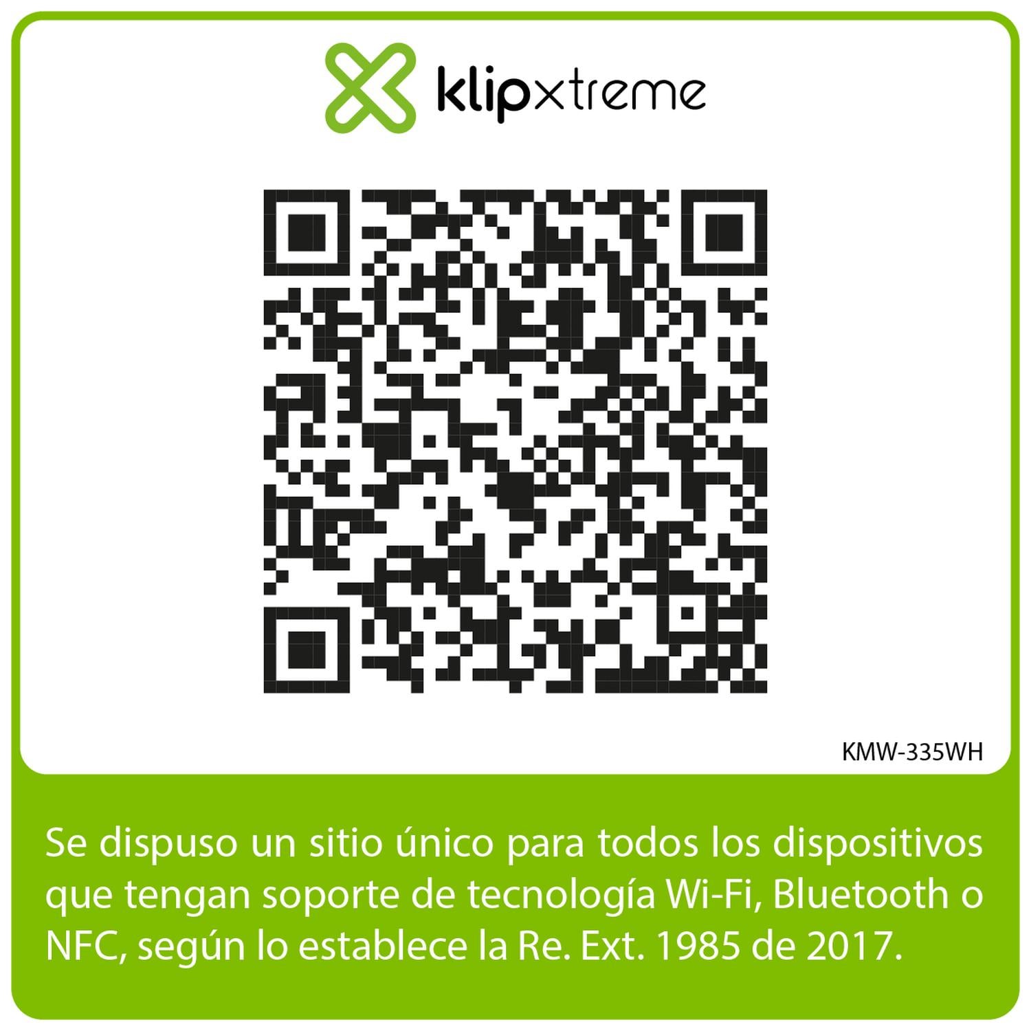 KLIPXTREME MOUSE INALAMBRICO 1600DPI 4 BOT KMW-335WH - 6