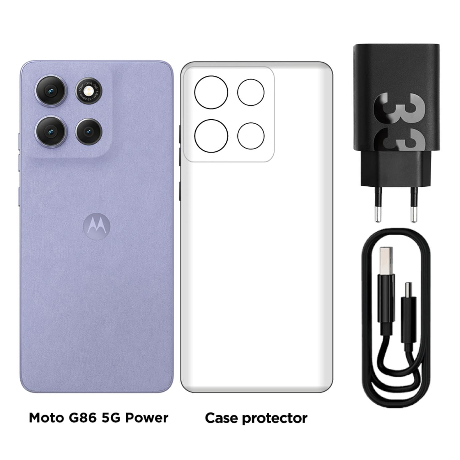 MOTOROLA MOTO G86 POWER 8+256GB LILA - 5