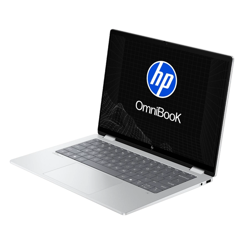 NOTEBOOK HP OMNIBOOK X FLIPNGAI 14-FM0051LA 14' PANTALLA TACTIL INTEL CORE ULTRA 5 16GB RAM 512 - 4