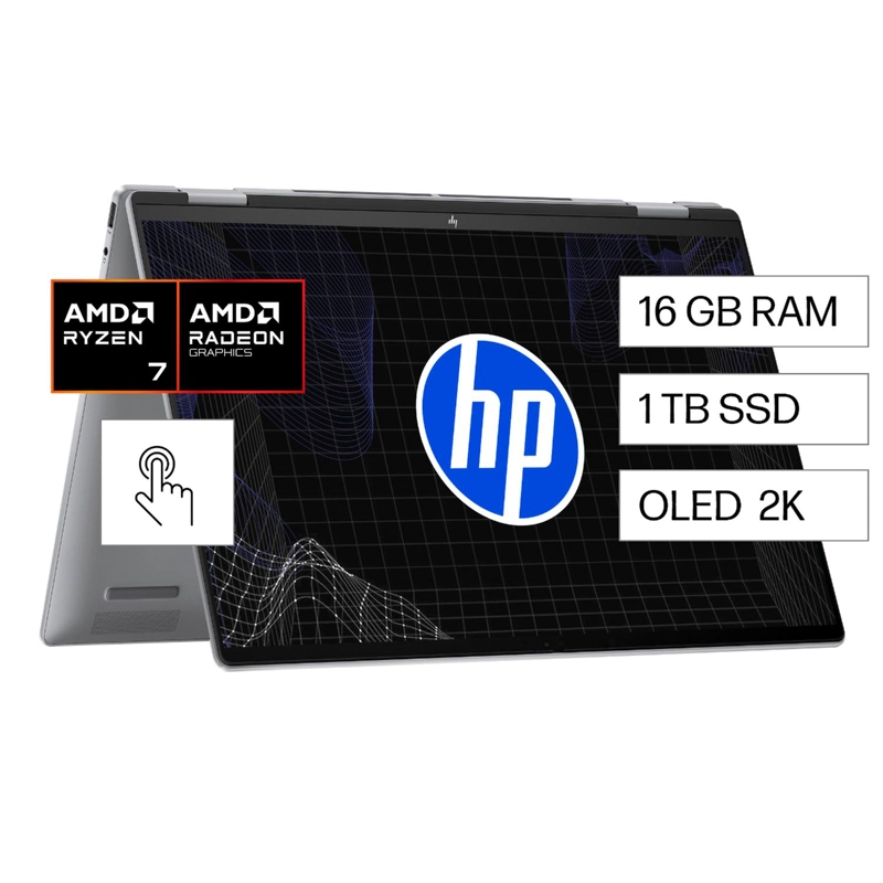 LAPTOP HP ENVY X360 16-AD0003LA AMD RYZEN 7-8840H 16GB 1TB - 3