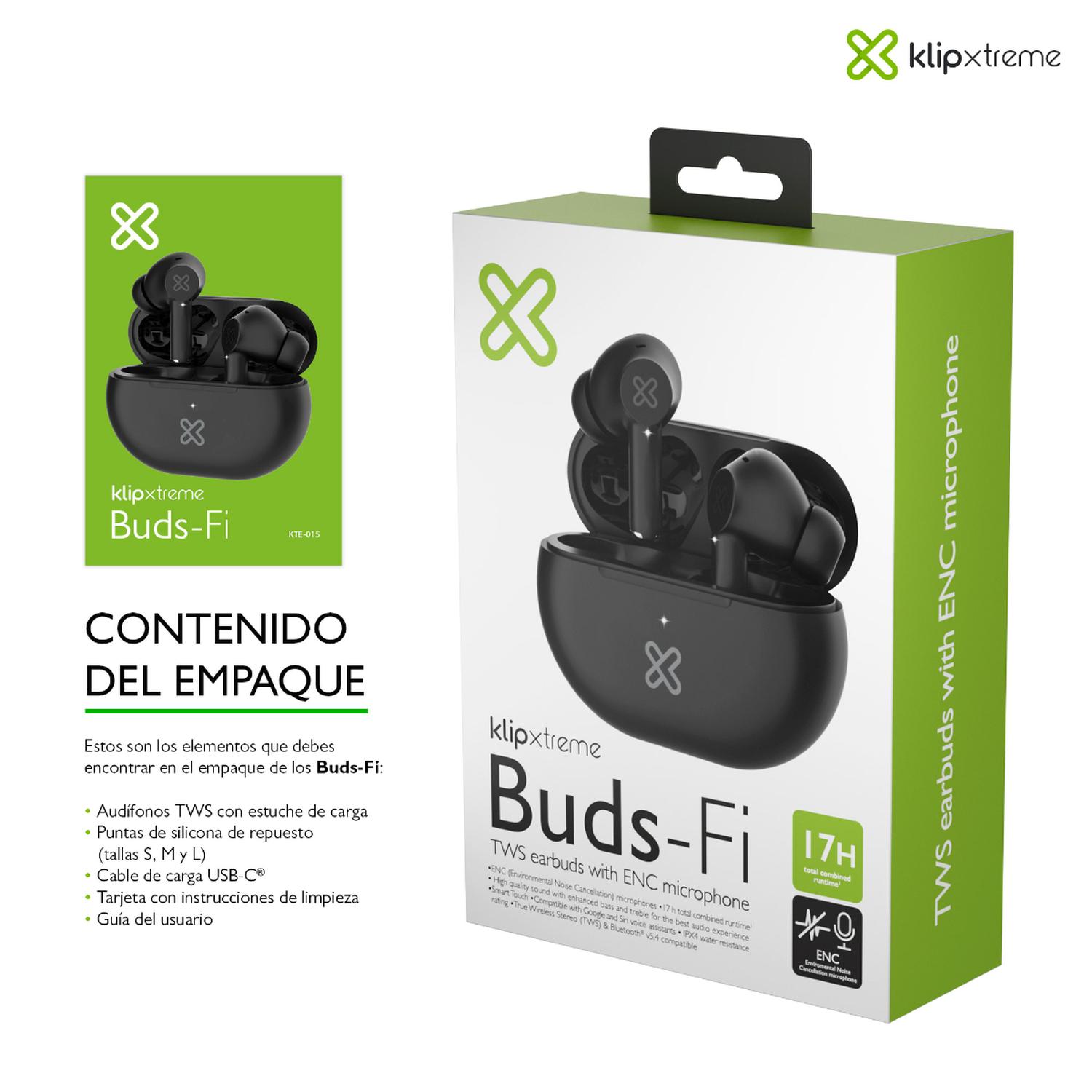 KLIP XTREME AUDIFONOS TWS BUDS-FI NEGRO KTE-015BK - 8