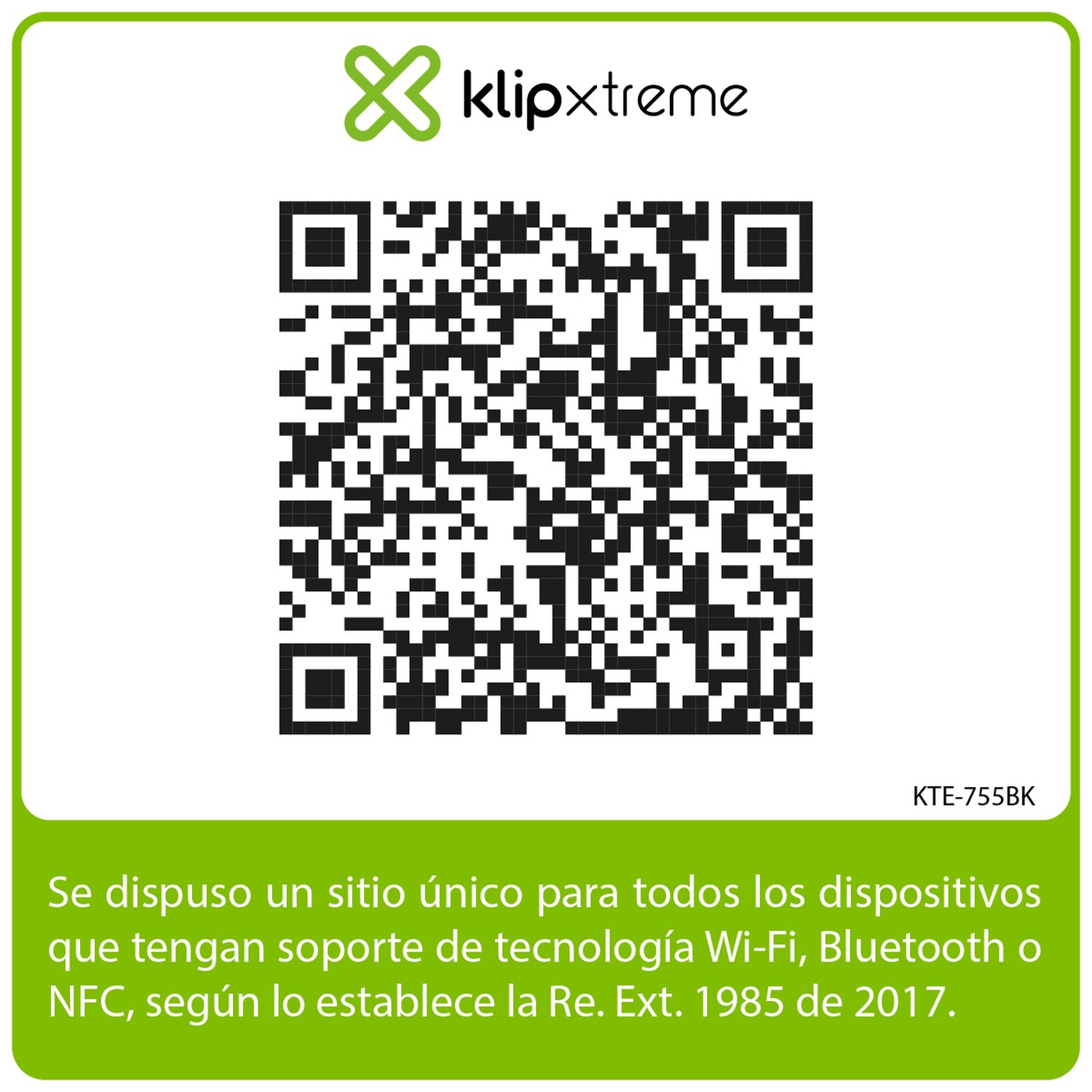 KLIP XTREME AUDIFONOS TWS EDGEBUDS ANC NEGRO KTE-755BK - 7