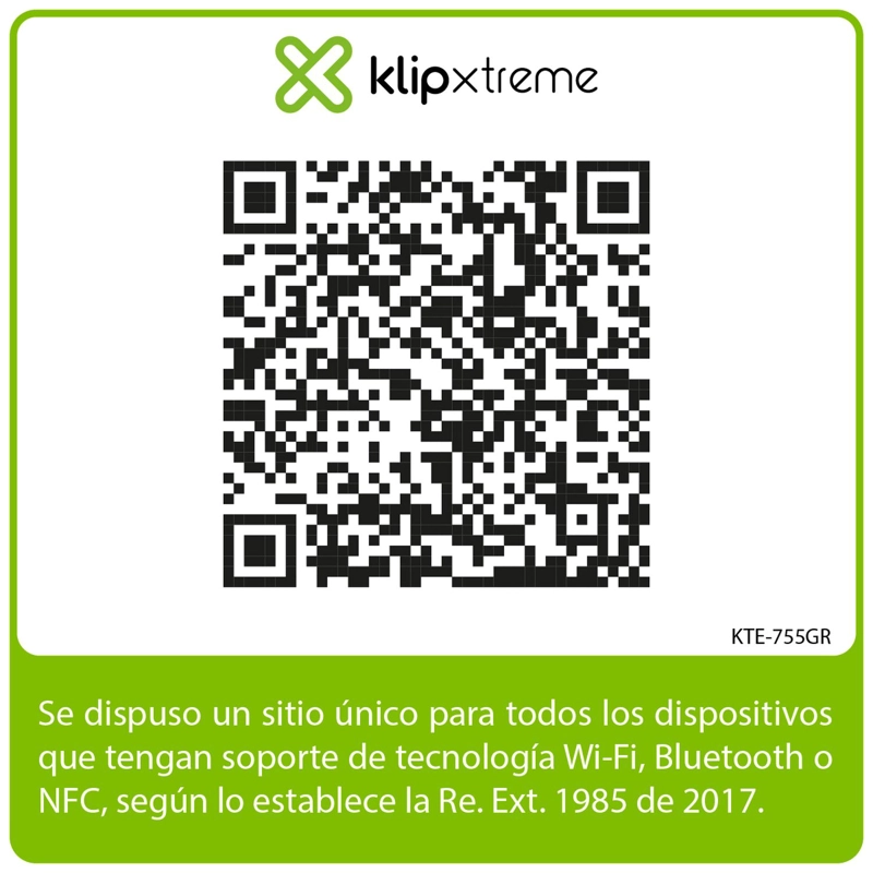 KLIP XTREME AUDIFONOS TWS EDGEBUDS ANC GRIS KTE-755GR - 7
