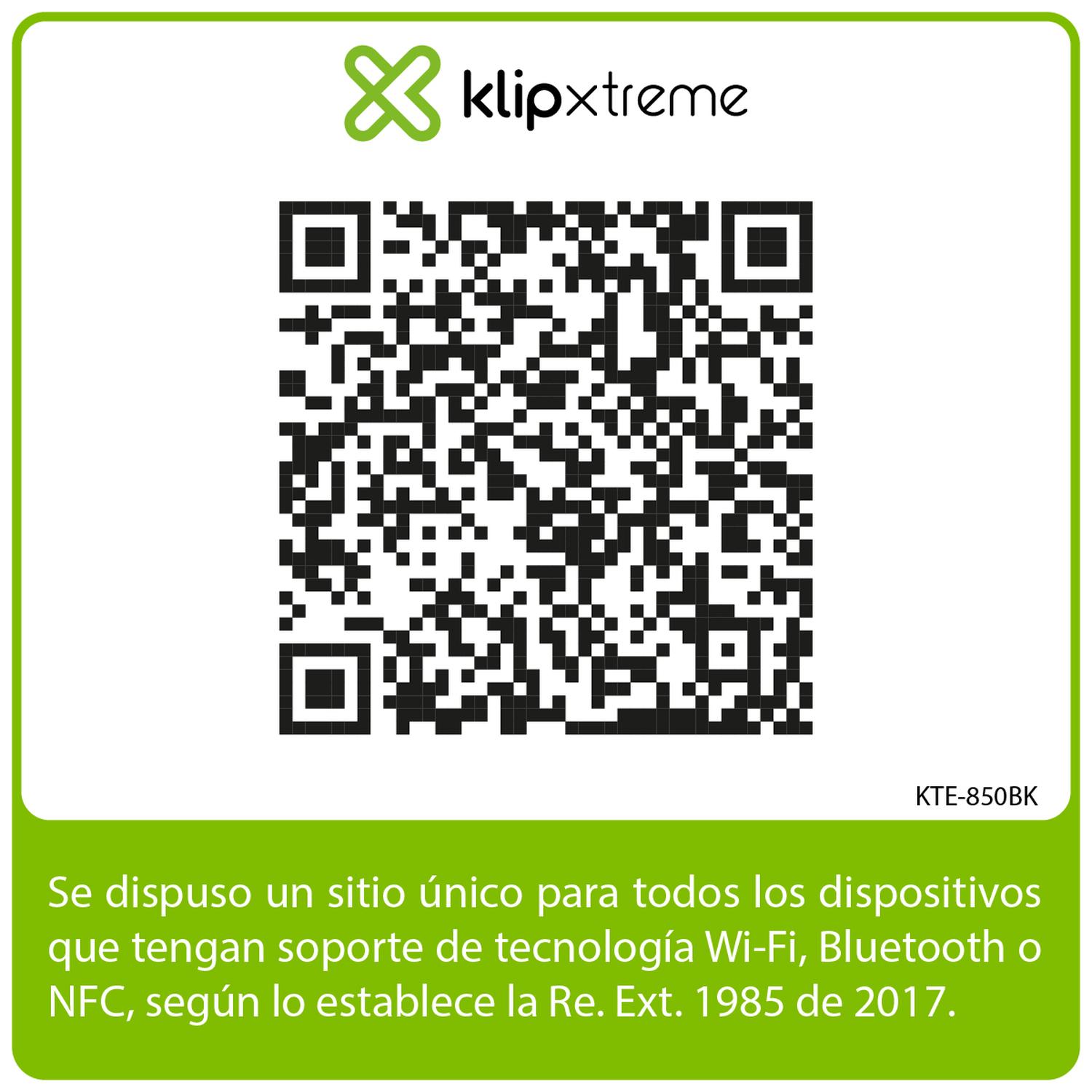 KLIP XTREME AUDIFONOS TWS EDGEBUDS ULTRA NEGRO KTE-850BK - 8