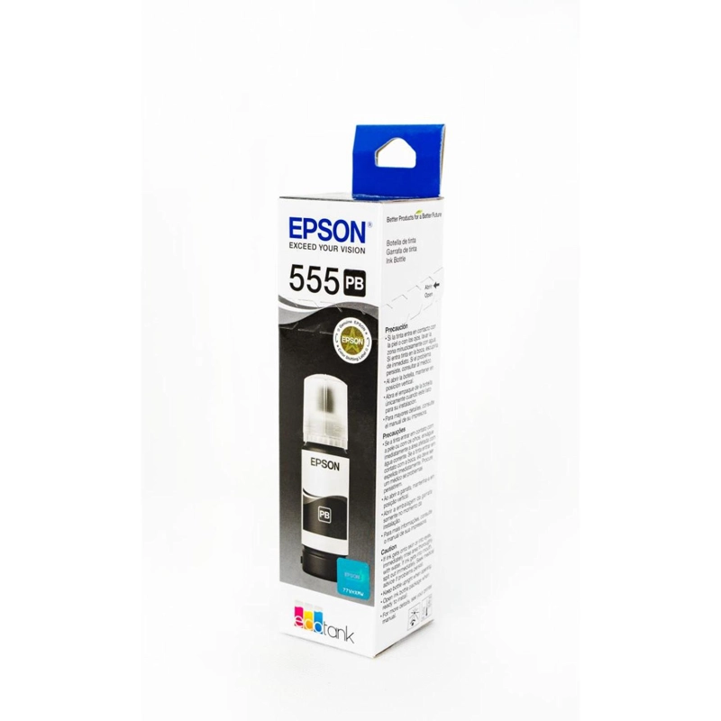 BOTELLA DE TINTA EPSON T555 NEGRA FOTOGRAFICA - 2