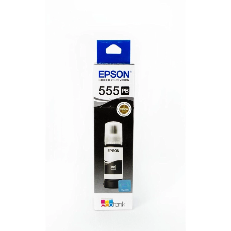 BOTELLA DE TINTA EPSON T555 NEGRA FOTOGRAFICA - 4