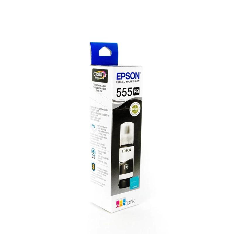 BOTELLA DE TINTA EPSON T555 NEGRA FOTOGRAFICA - 8
