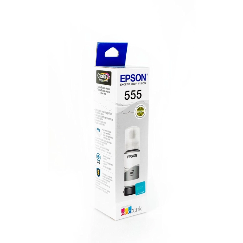 BOTELLA DE TINTA EPSON T555 GRIS FOTOGRAFICA - 3