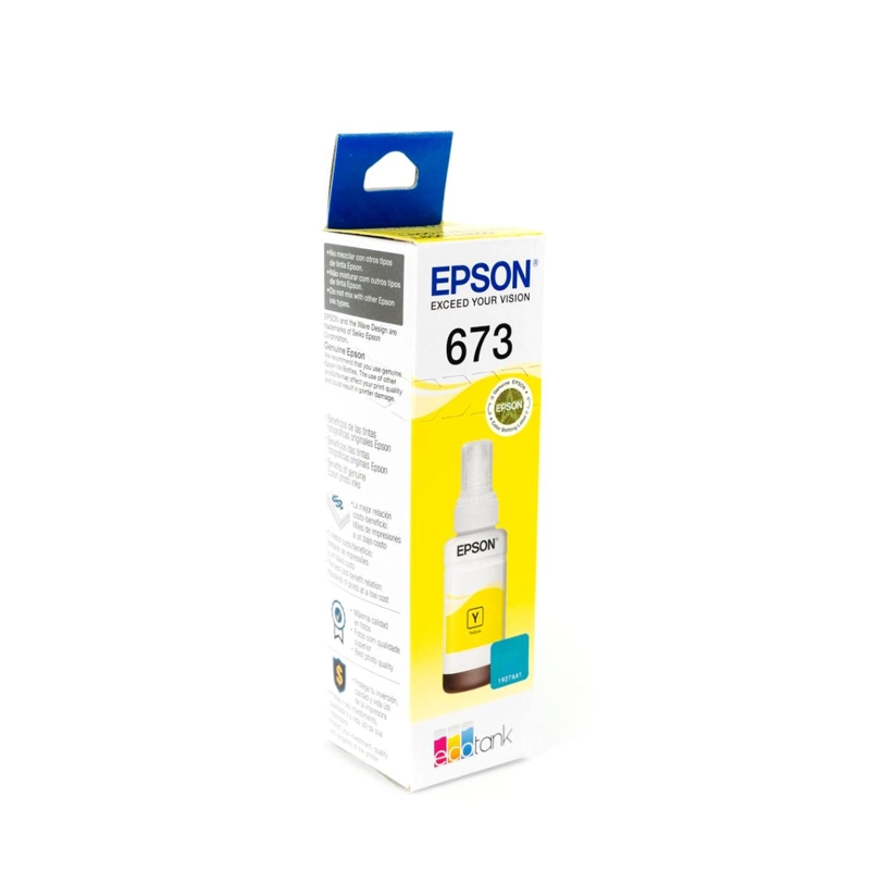 BOTELLA DE TINTA EPSON T673 AMARILLA - 2