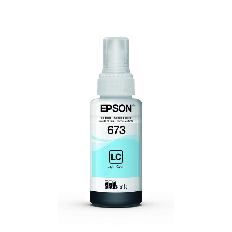 BOTELLA DE TINTA EPSON T673 CYAN LIGHT - 1