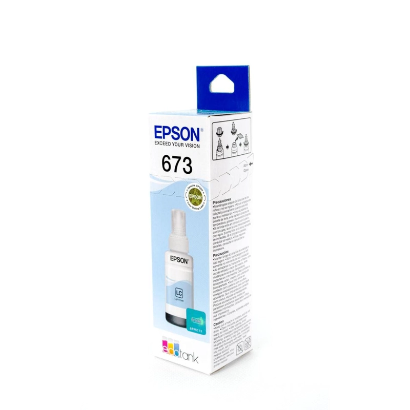 BOTELLA DE TINTA EPSON T673 CYAN LIGHT - 4