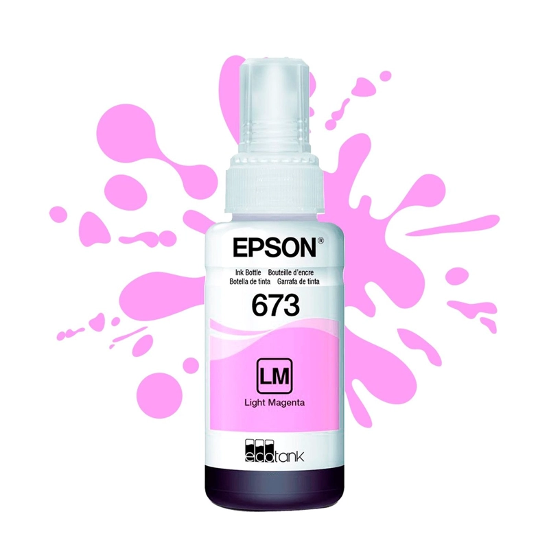 BOTELLA DE TINTA MAGENTA CLARO EPSON T673 - 70 ML - 5