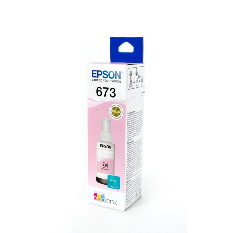 BOTELLA DE TINTA MAGENTA CLARO EPSON T673 - 70 ML - 7