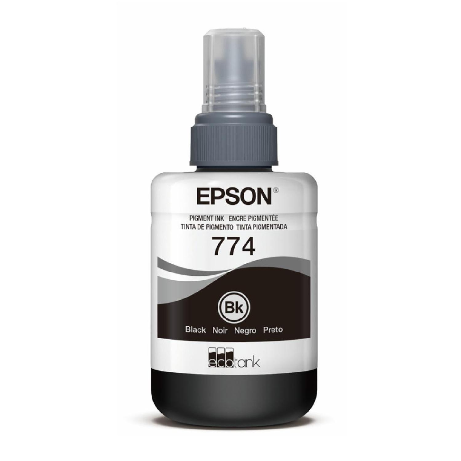 BOTELLA DE TINTA EPSON T774 NEGRA PIGMENTADA - 1