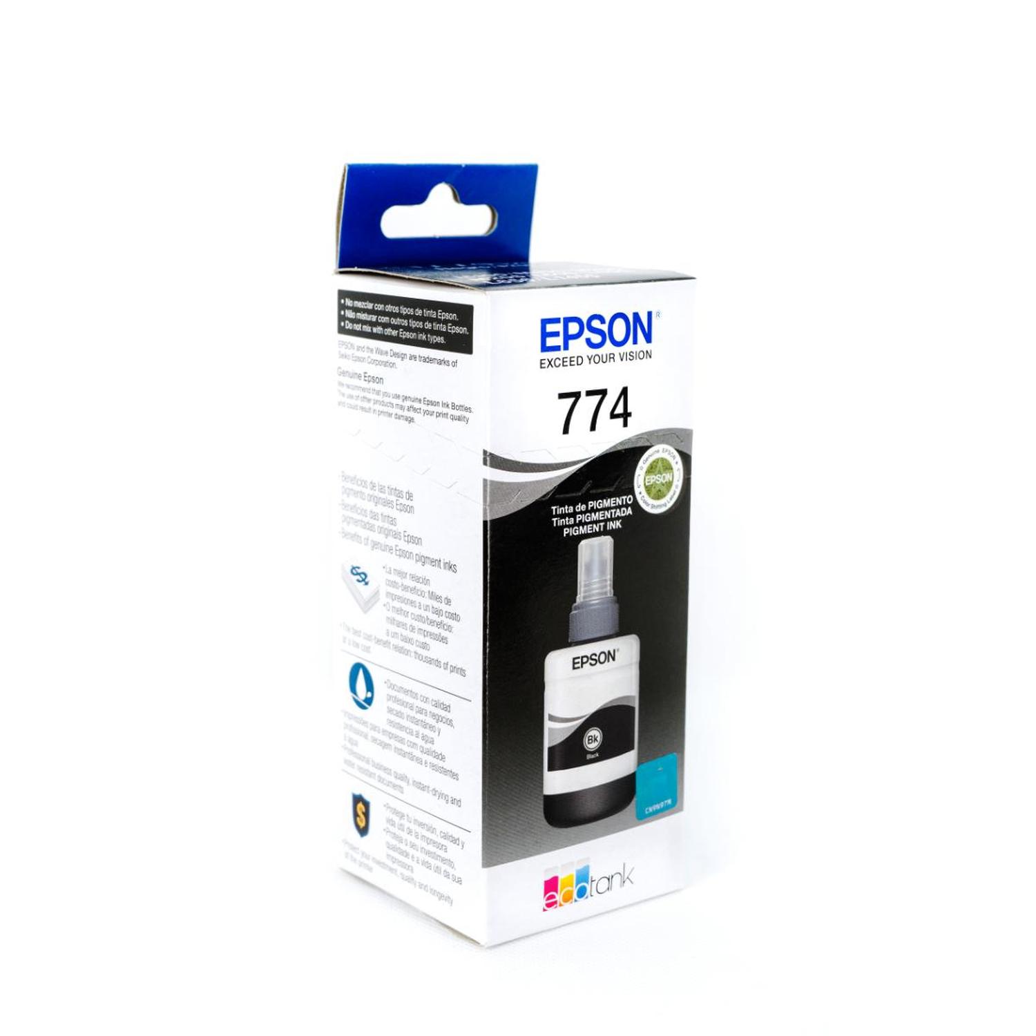BOTELLA DE TINTA EPSON T774 NEGRA PIGMENTADA - 3