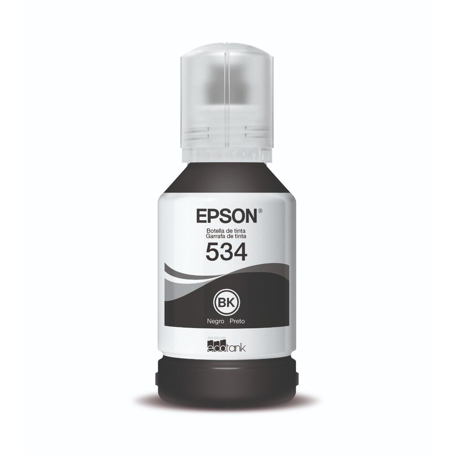 BOTELLA DE TINTA EPSON T534 NEGRA - 1