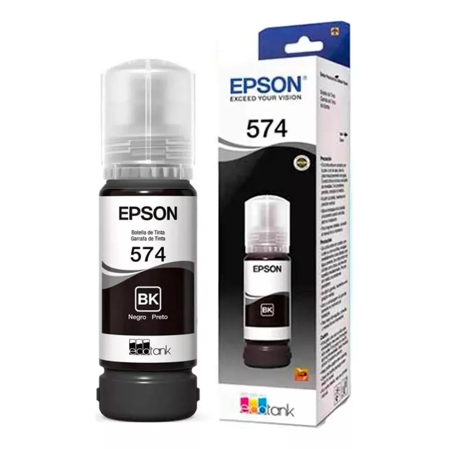 BOTELLA DE TINTA EPSON 574 NEGRA - 1