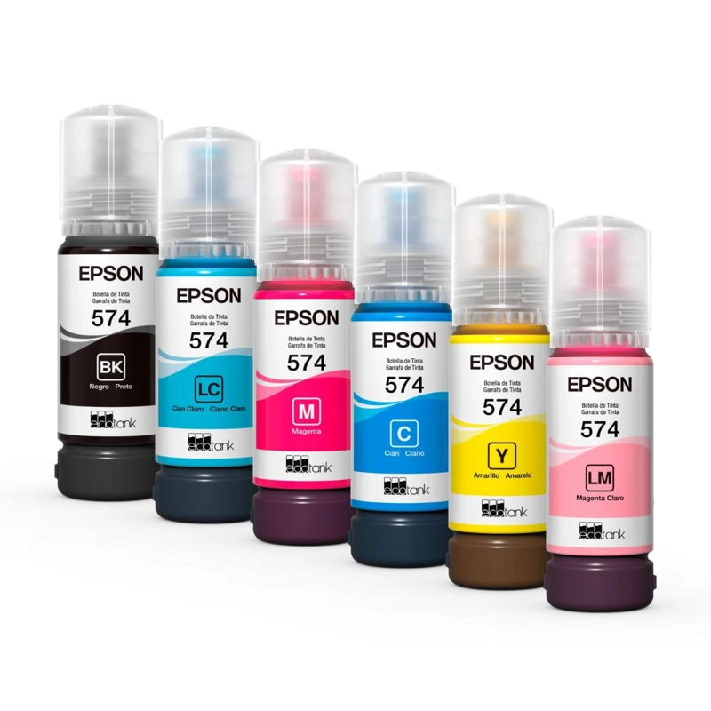 BOTELLA DE TINTA EPSON T574 CYAN LIGHT - 5