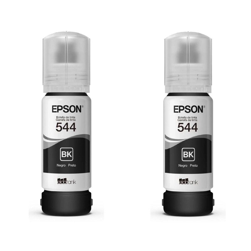 PACK 2 BOTELLAS DE TINTA EPSON T544 NEGRA - 1