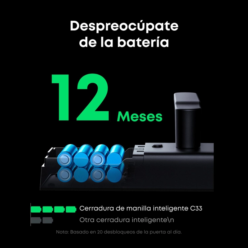 CERRADURA INTELIGENTE EUFY C33 NEGRA - 3