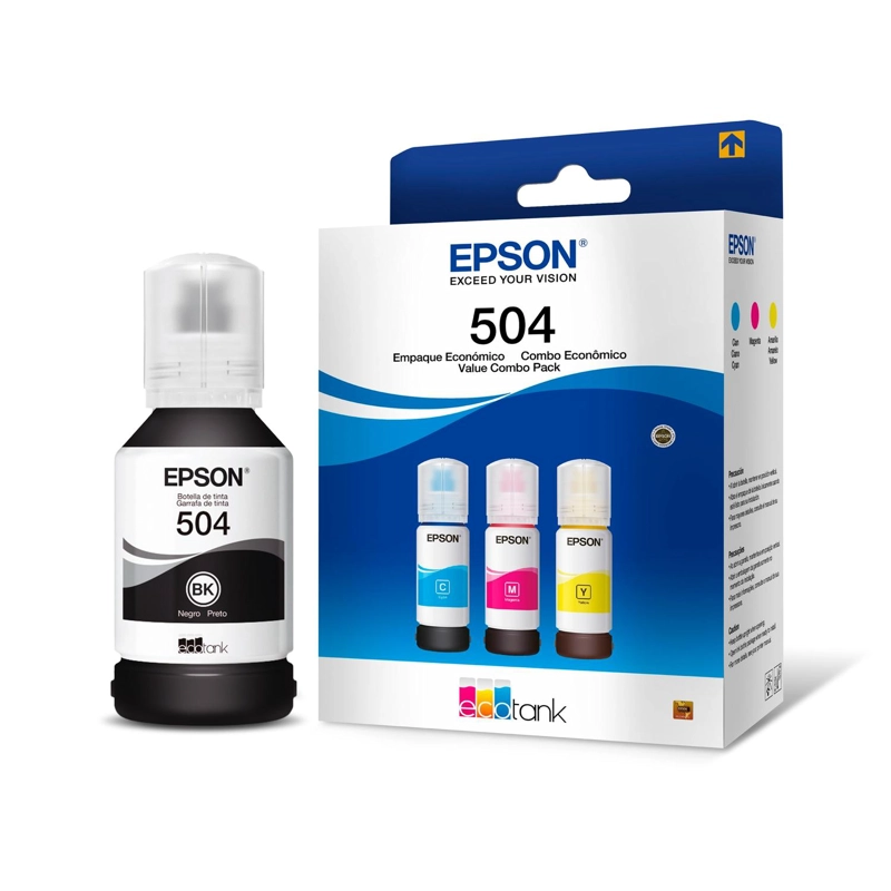 PACK DE 4 BOTELLAS DE TINTA EPSON T504 - 3