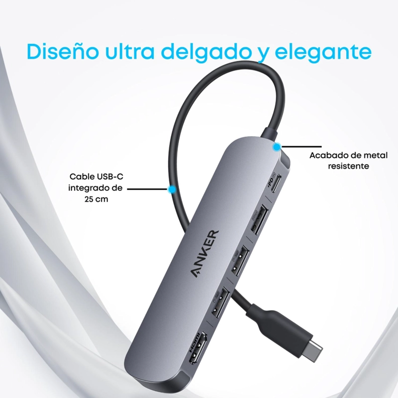 ANKER USB-C HUB 5-IN-1, 4K HDMI - 7