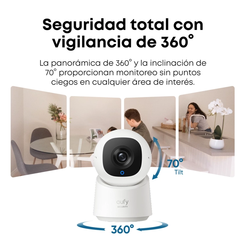 CAMARA DE SEGURIDAD INTERIOR 2K 360° EUFY C220 - 3