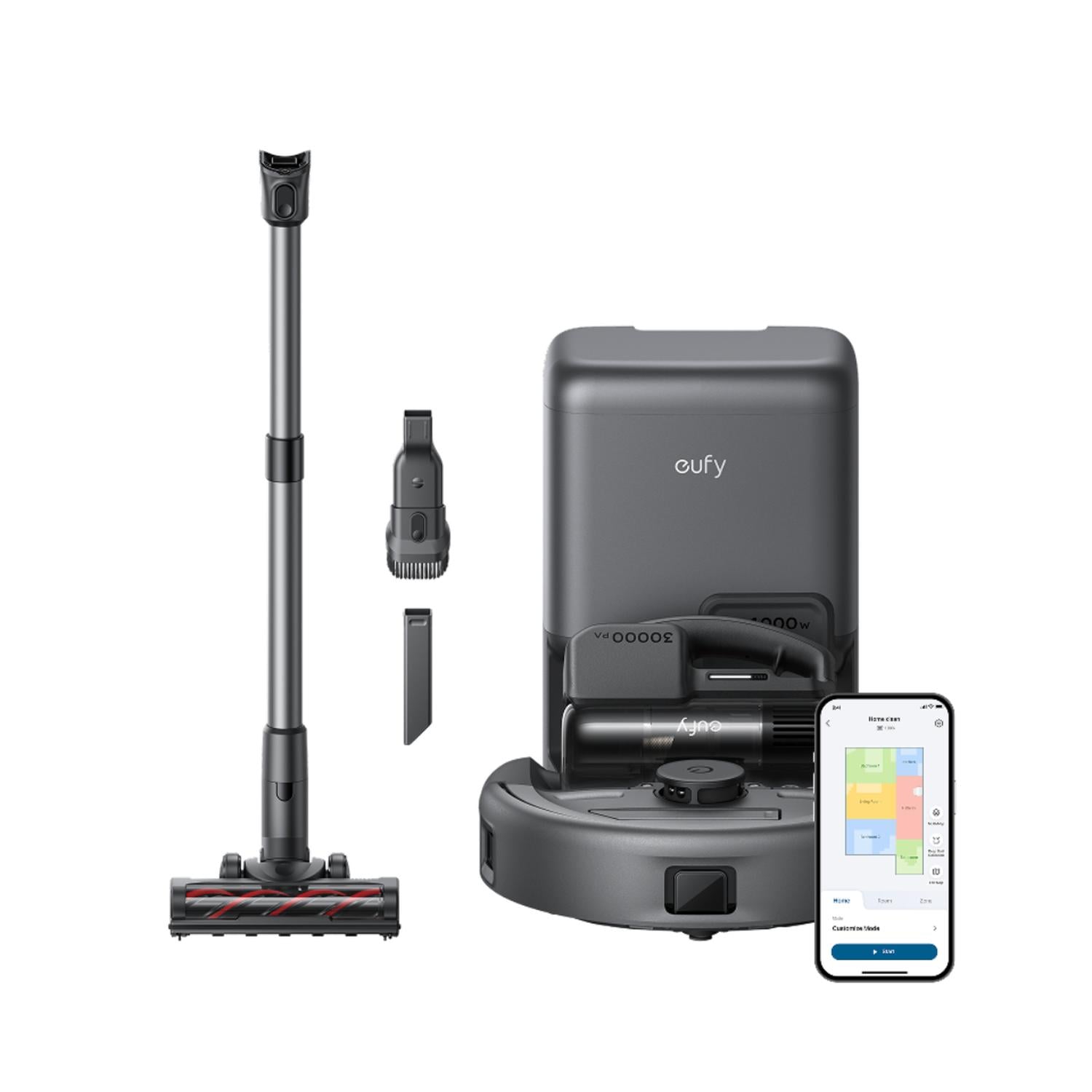 ASPIRADORA ROBOT EUFY 3-EN-1 E20 SES - ROBOT + VERTICAL - 1