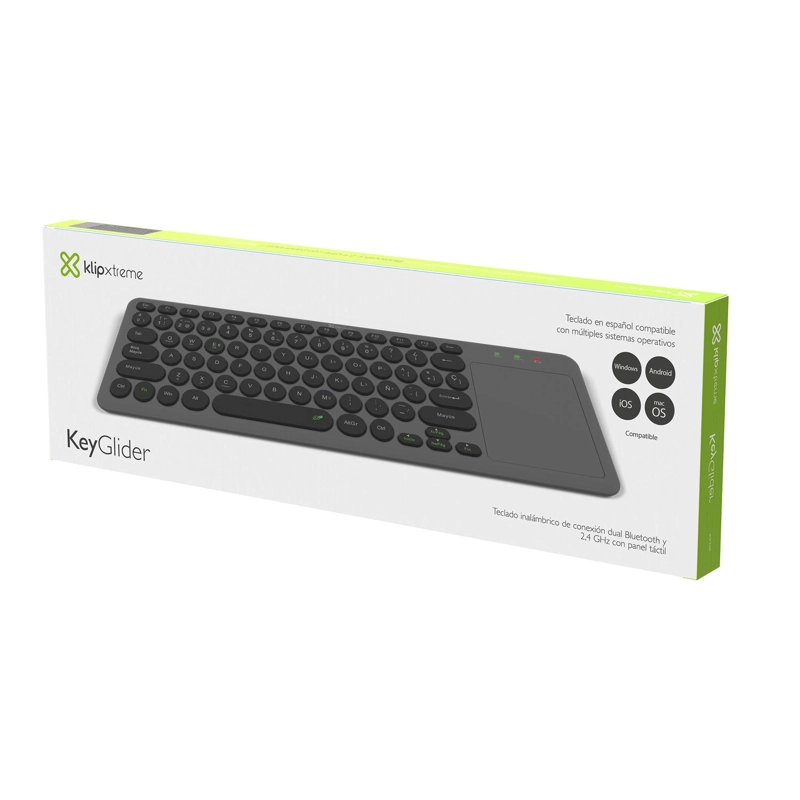 TECLADO Y MOUSE DUAL KLIPXTREME KEYGLIDER ES 2.4GHZ. NEGRO - 9