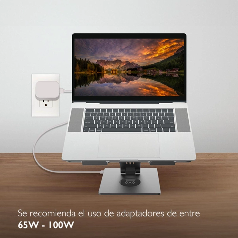 BASE DE NOTEBOOK HUB DOCKING STATION INCLUIDO 9 EN 1 - 6